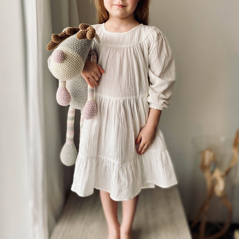 Girls Tiered Ruffle Dress
