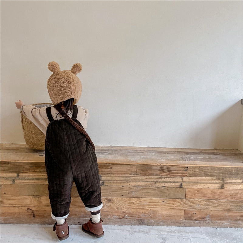 Winter Cotton-Padded Thick Overalls