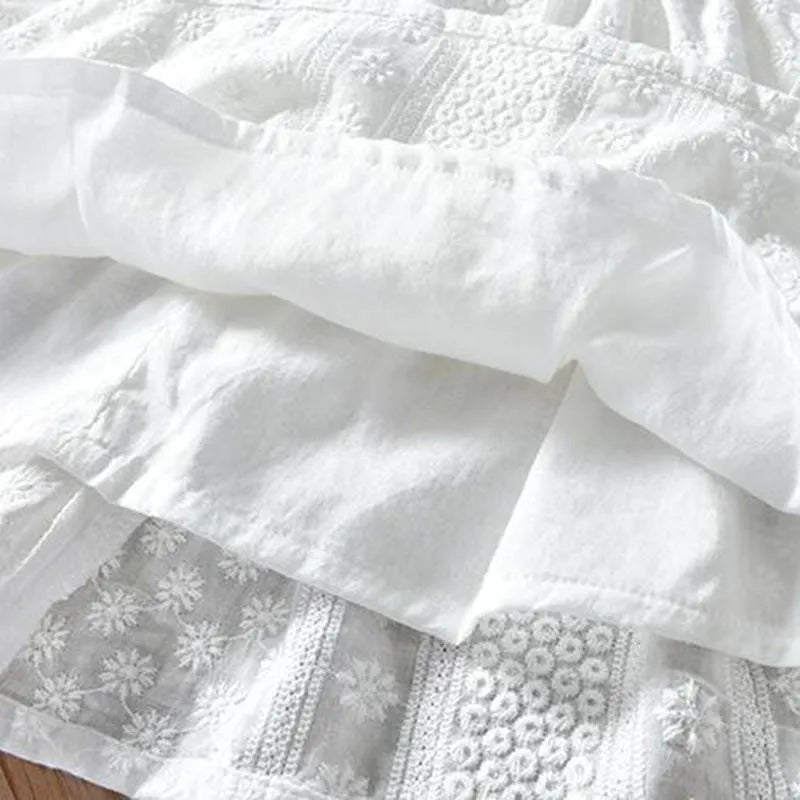 Girls' Sleeveless Embroidered Dress