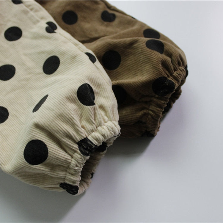 Thick Velvet Corduroy Lantern Trousers
