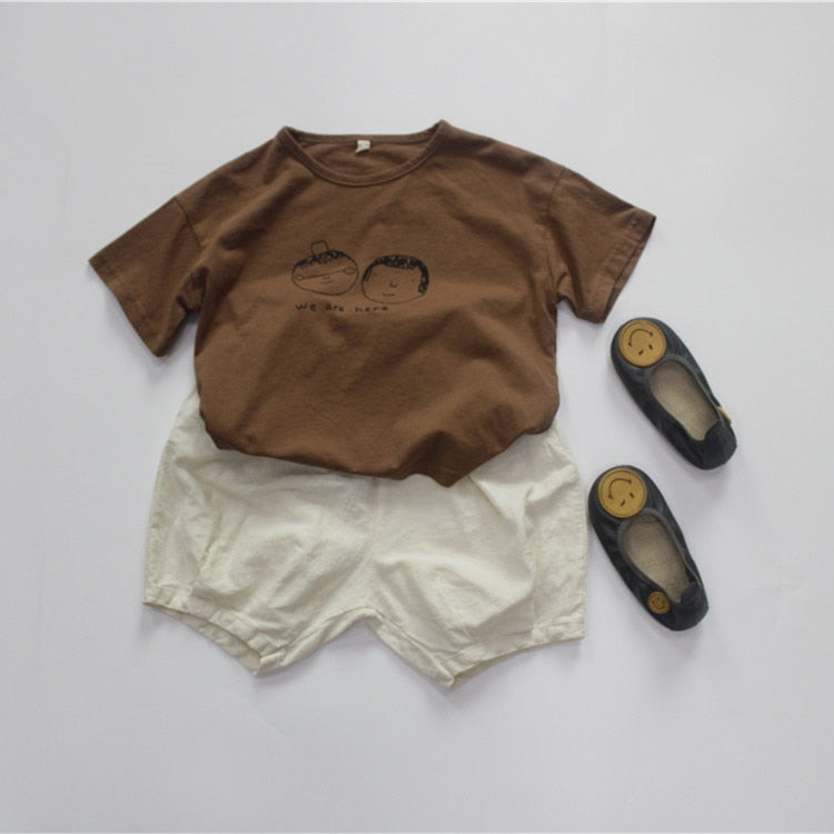 Casual Cartoon Graphic Tee