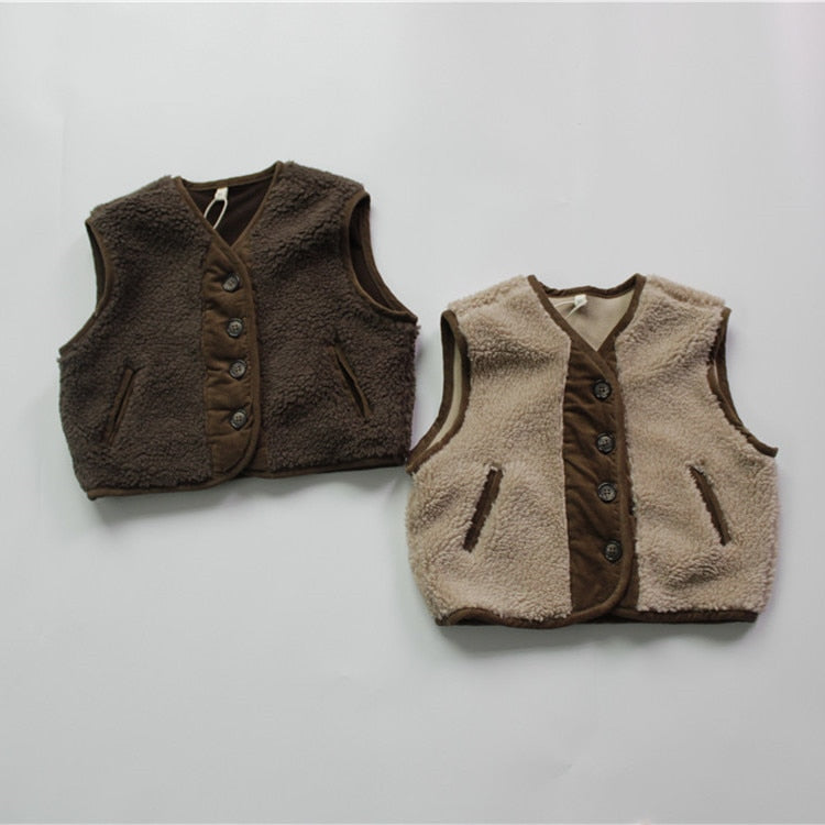 Thick Lamb Fleece Vest