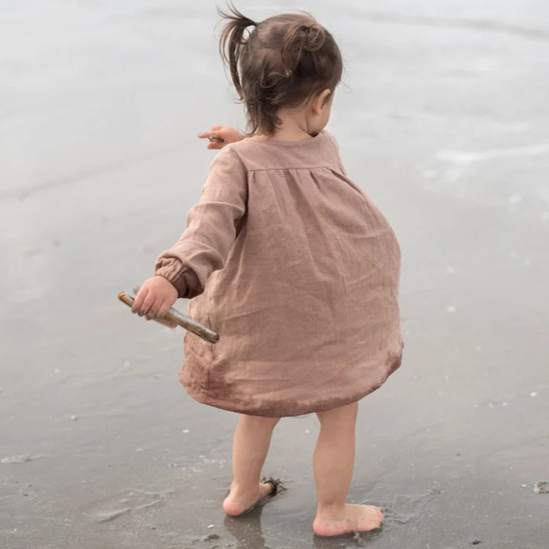 Bohemian Retro Long-Sleeved Dress