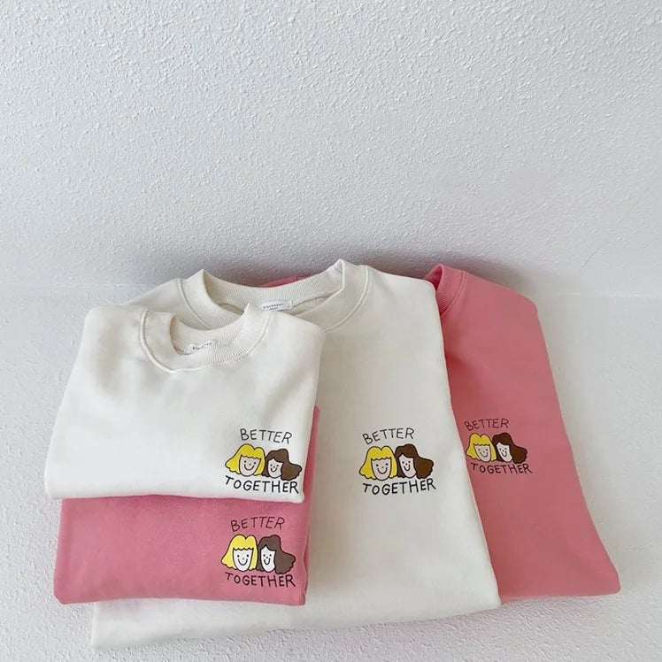 'Better Together' Long Sleeve Round Neck Sweatshirt