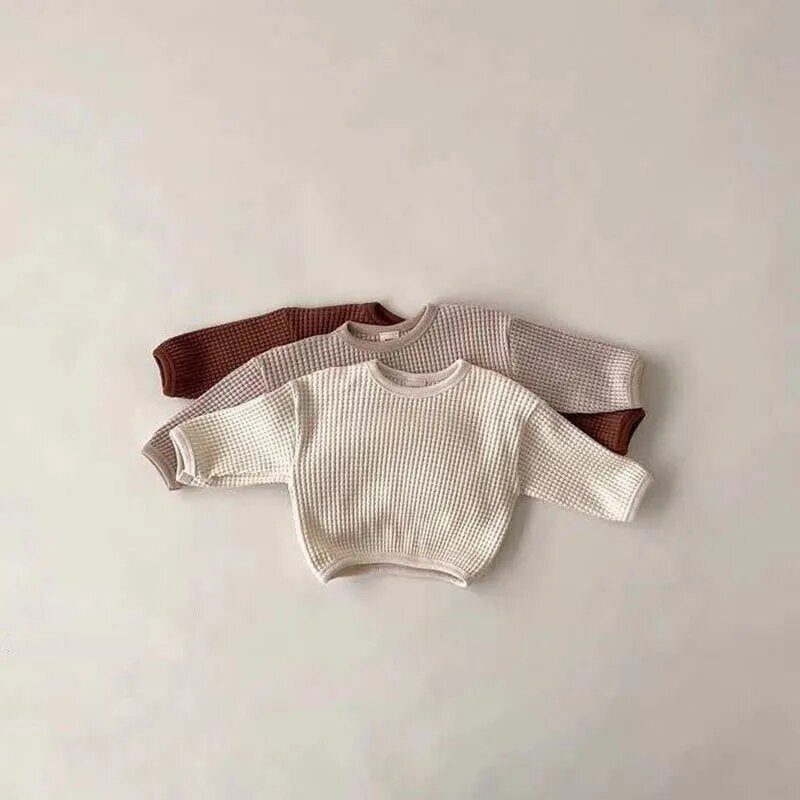 Waffle Solid Casual Top