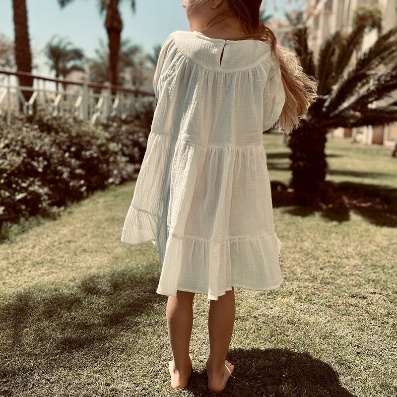 Girls Tiered Ruffle Dress