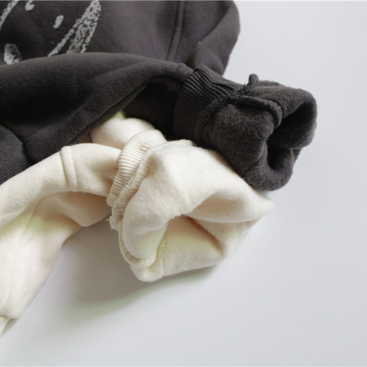 Thick Fleece Cartoon Sweatshirt