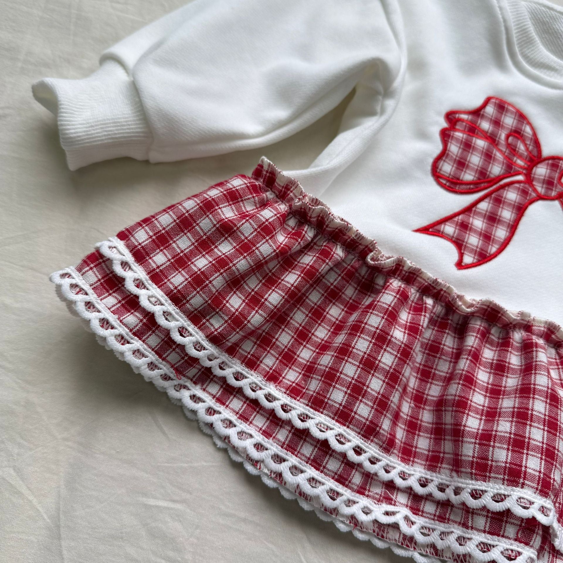 Toddler Girl Plaid Bow Dress