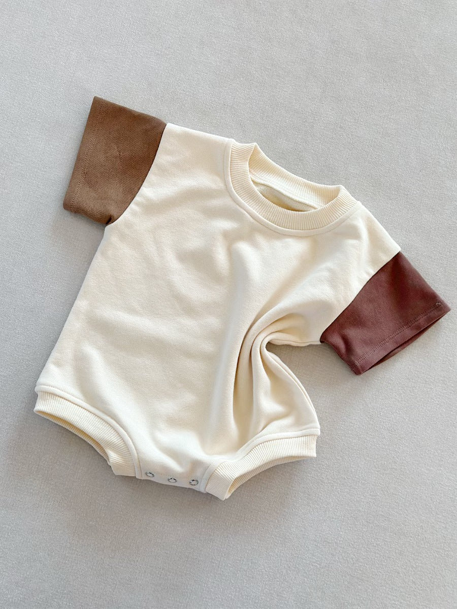 Color-Block Short Sleeve Onesie