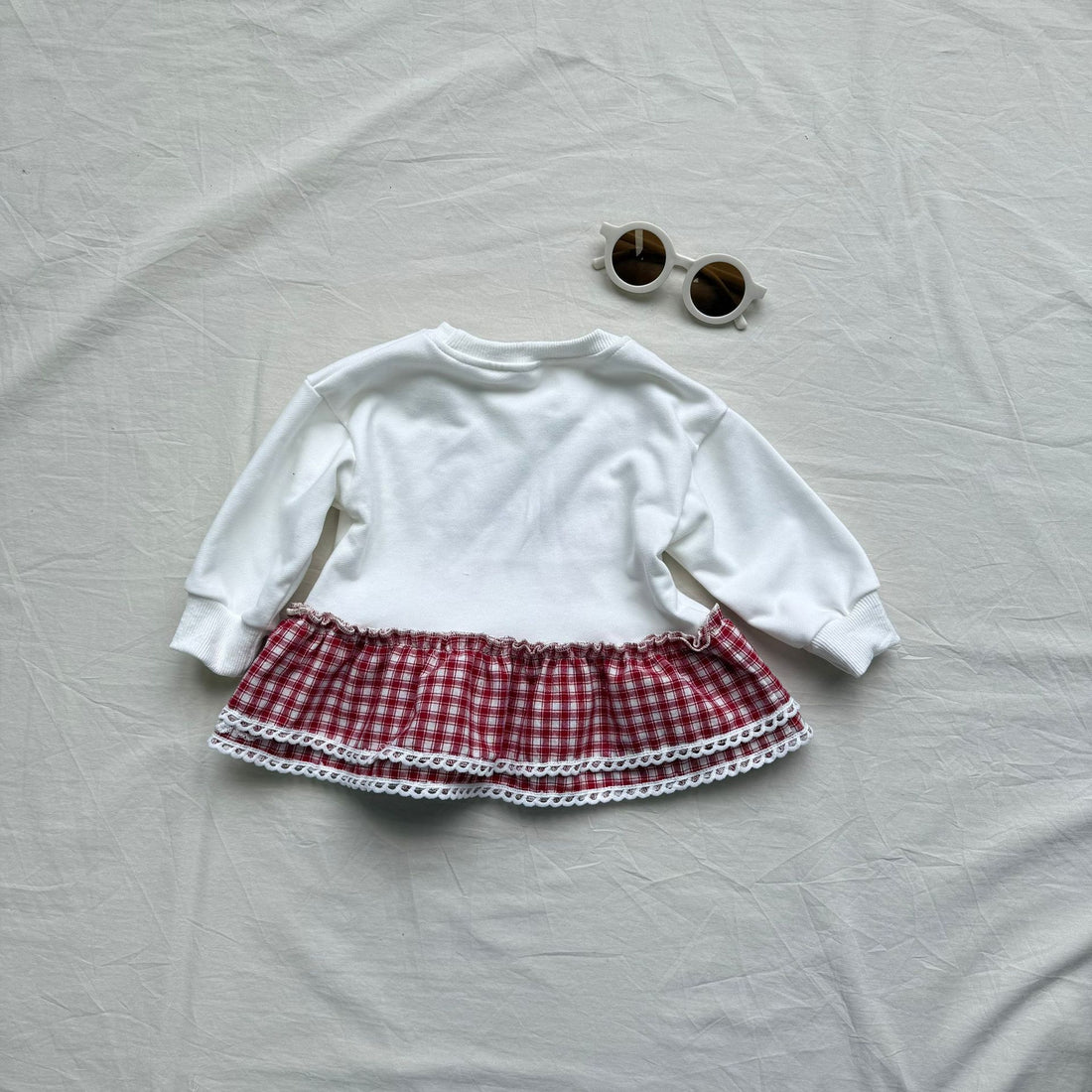 Toddler Girl Plaid Bow Dress
