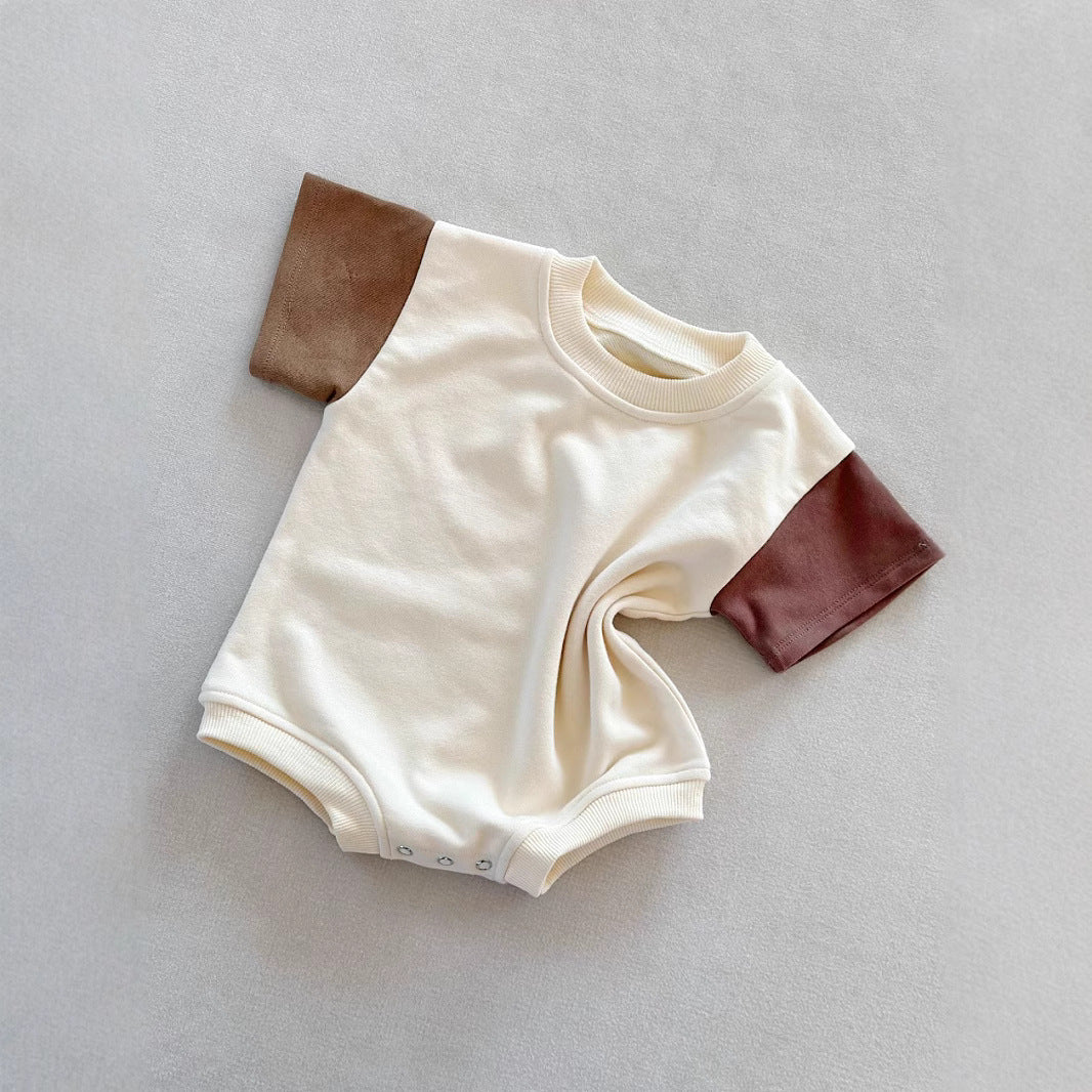 Color-Block Short Sleeve Onesie
