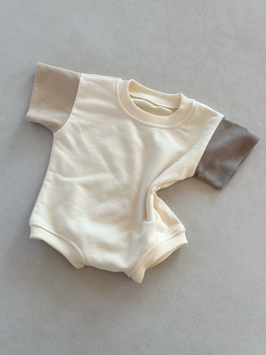 Color-Block Short Sleeve Onesie