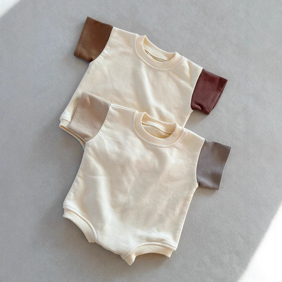 Color-Block Short Sleeve Onesie