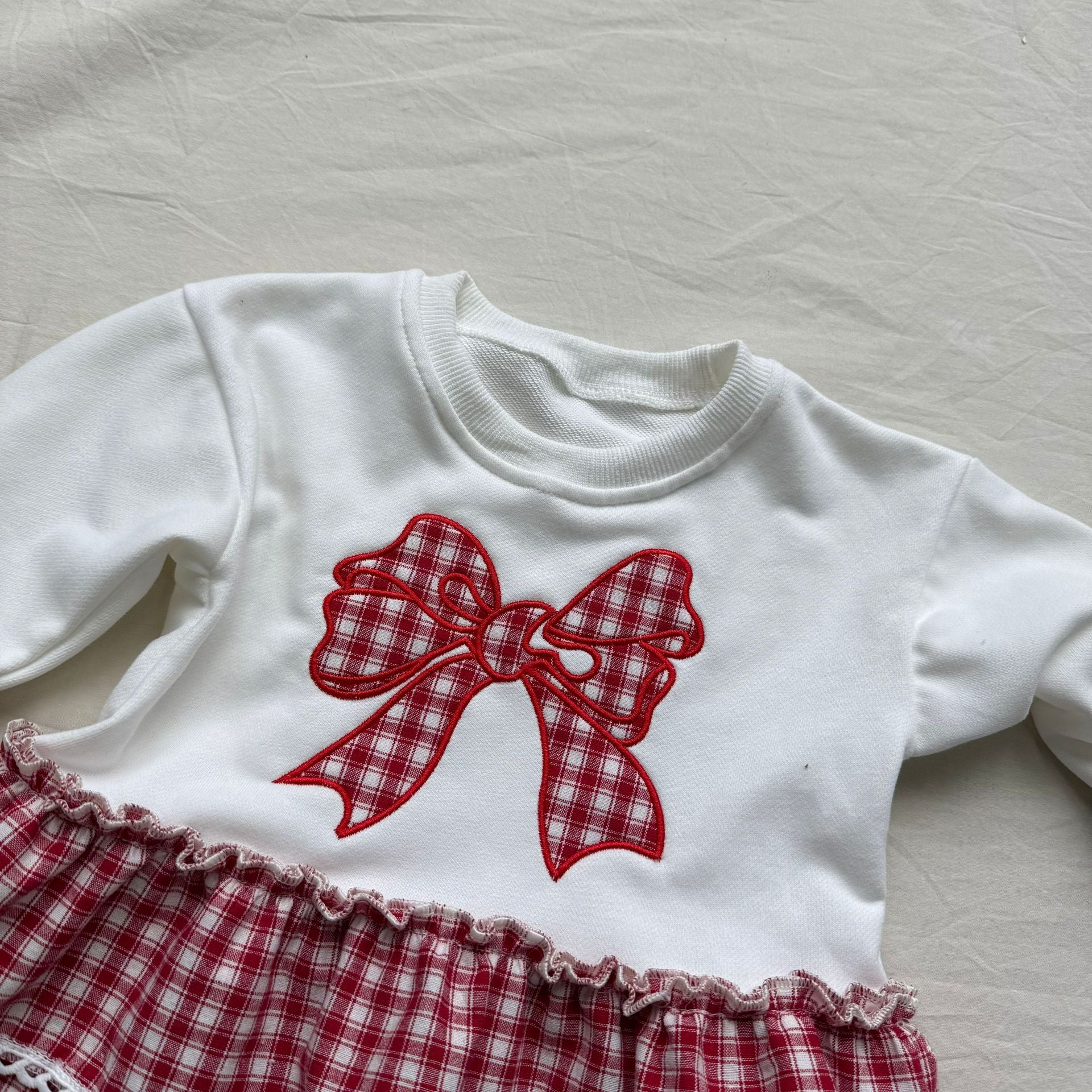 Toddler Girl Plaid Bow Dress