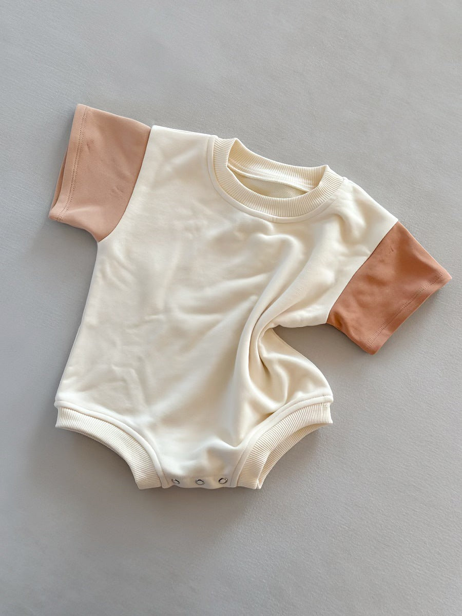 Color-Block Short Sleeve Onesie