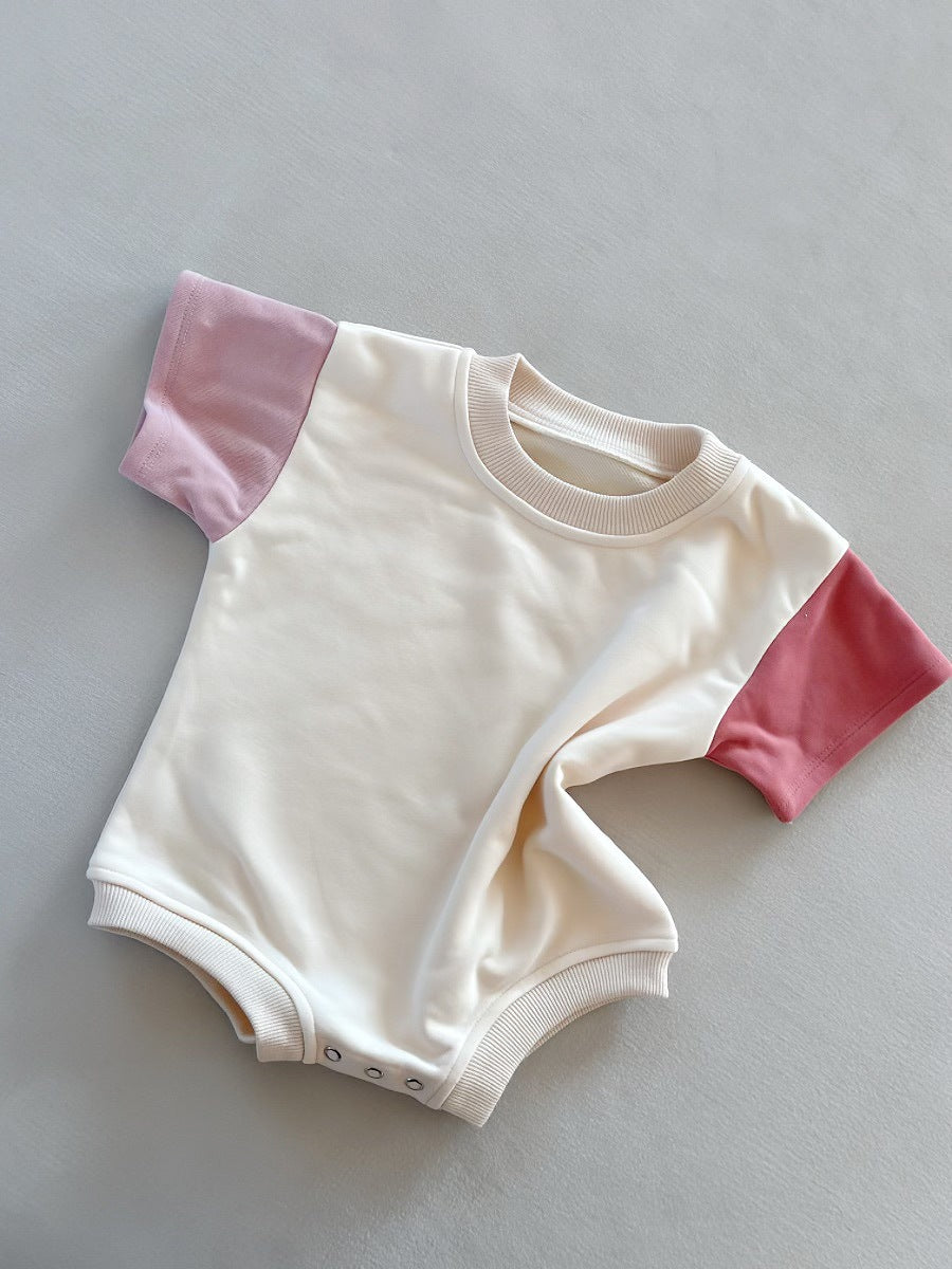 Color-Block Short Sleeve Onesie
