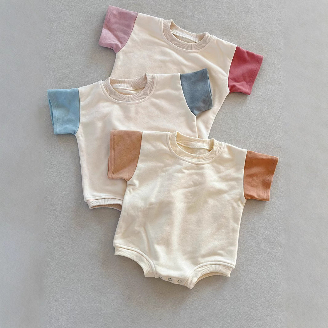 Color-Block Short Sleeve Onesie