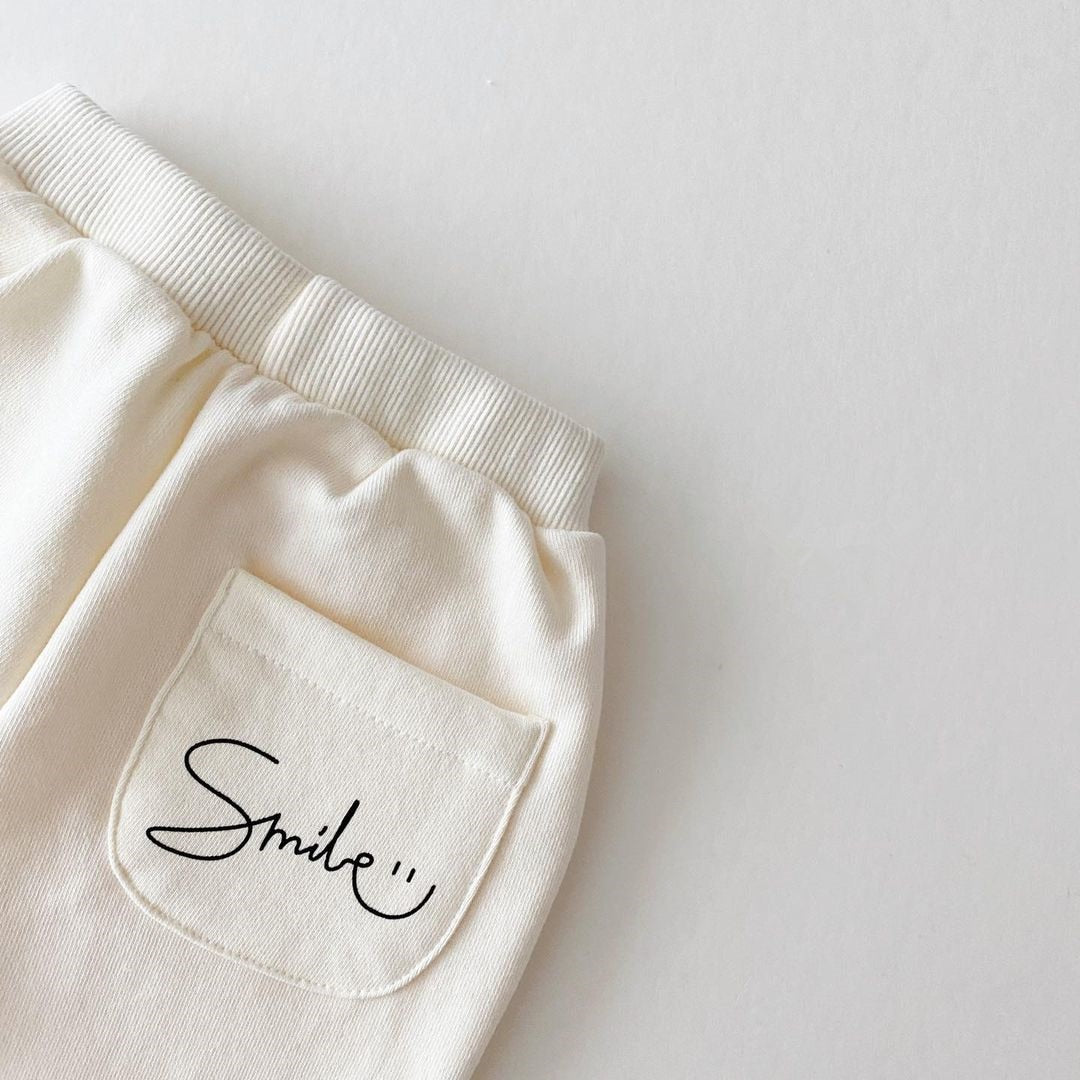 'Smile' Smiley Face Jogger Set