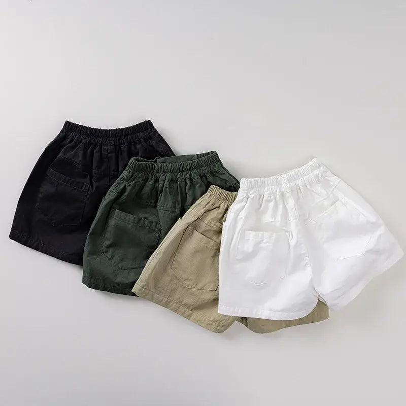 Solid Casual Kids Shorts