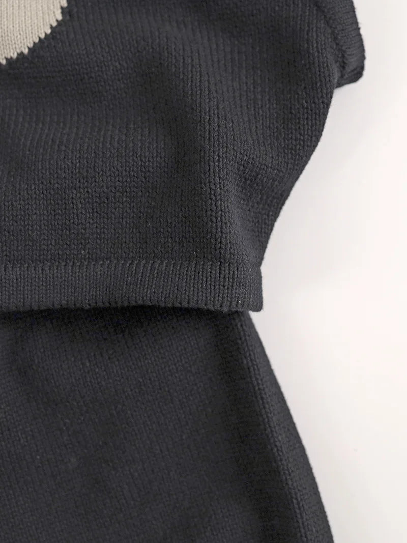 Sleeveless Knitted Vest & Shorts Set