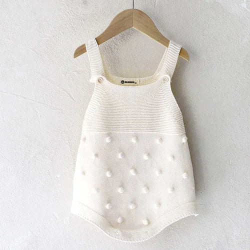 Knitted Romper & Hat Set