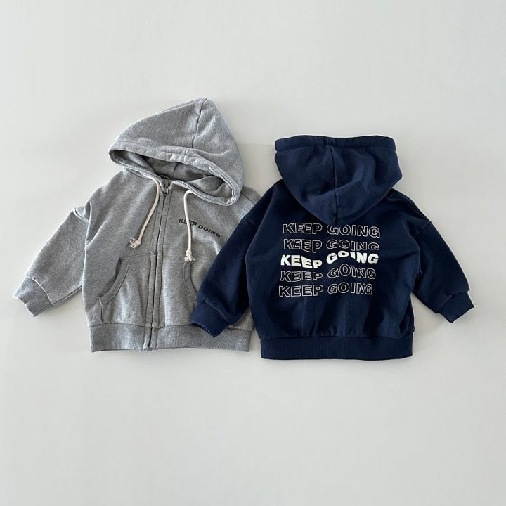 'Keep Going' Print Long-Sleeved Jogger Set