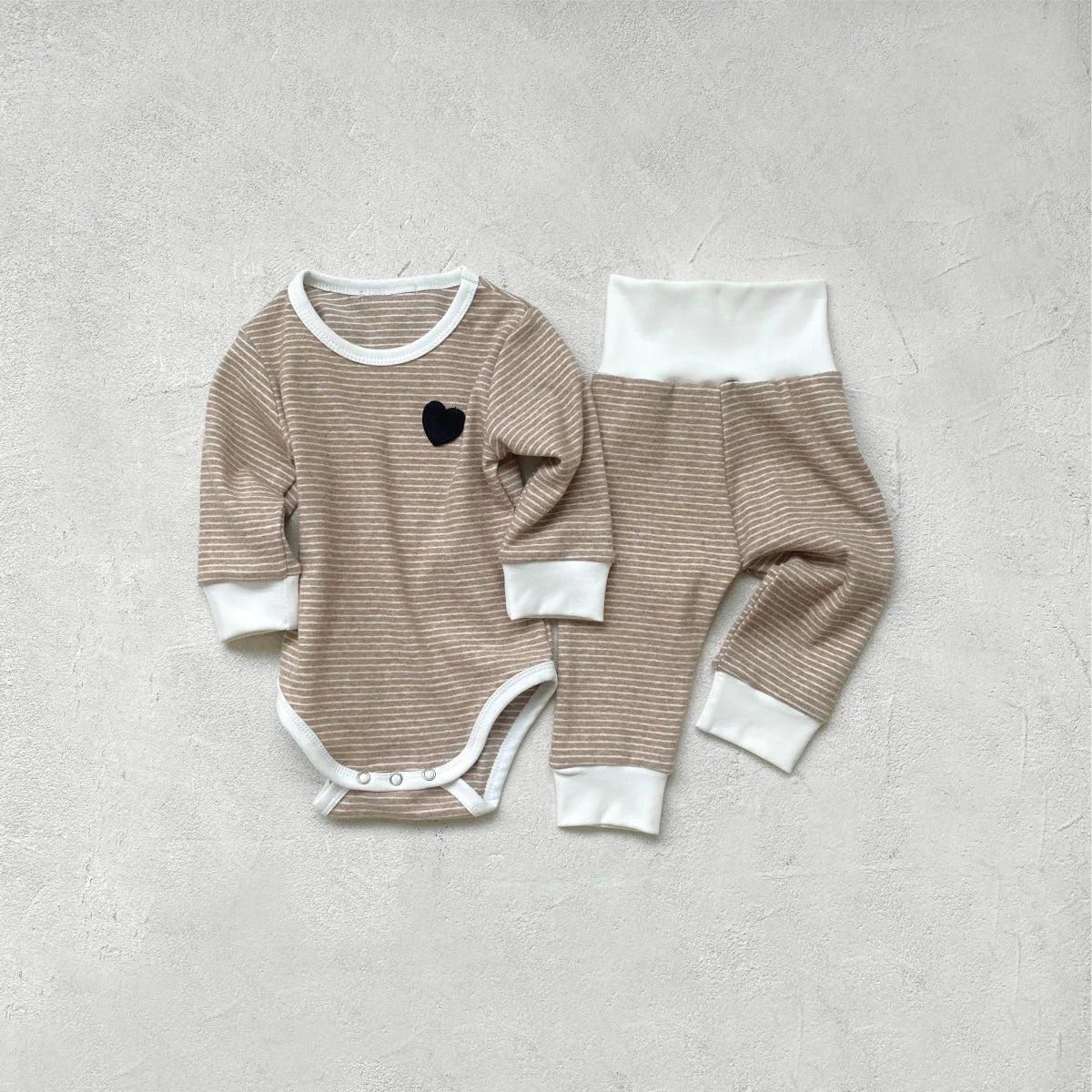 Long-Sleeve Striped Infant Set