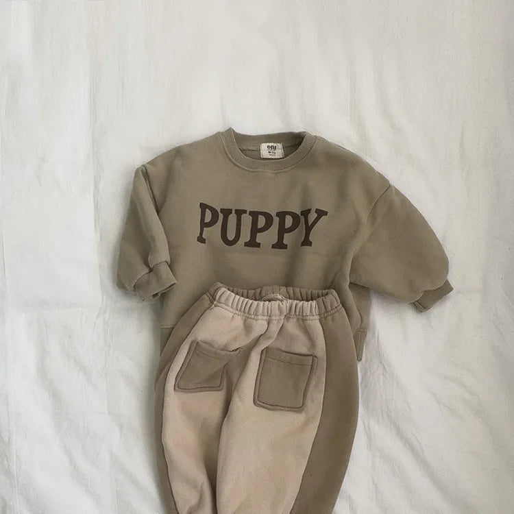 Cute 'PUPPY' Long-Sleeve Casual Sweatshirt