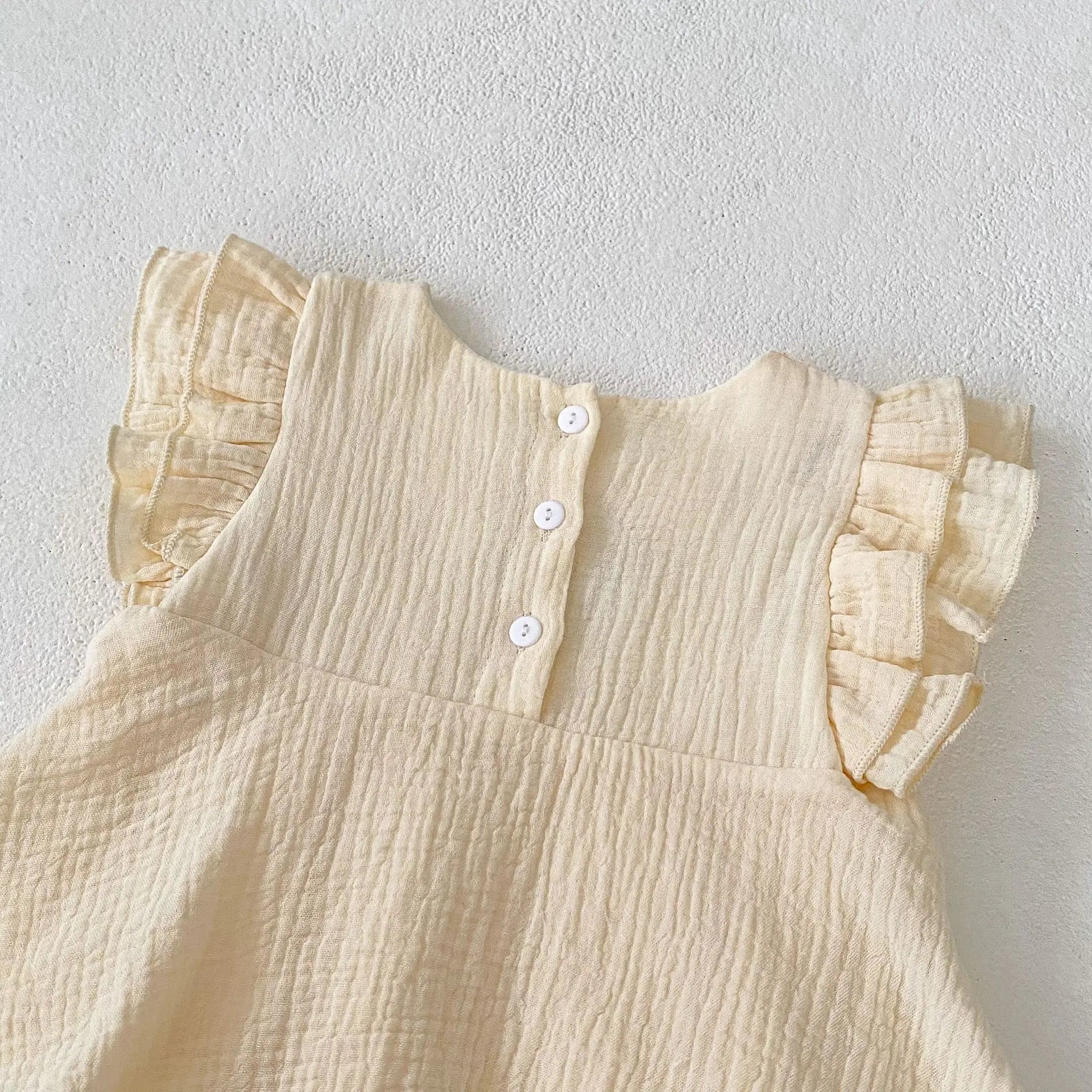 Tulip Embroidered Girls Onesie