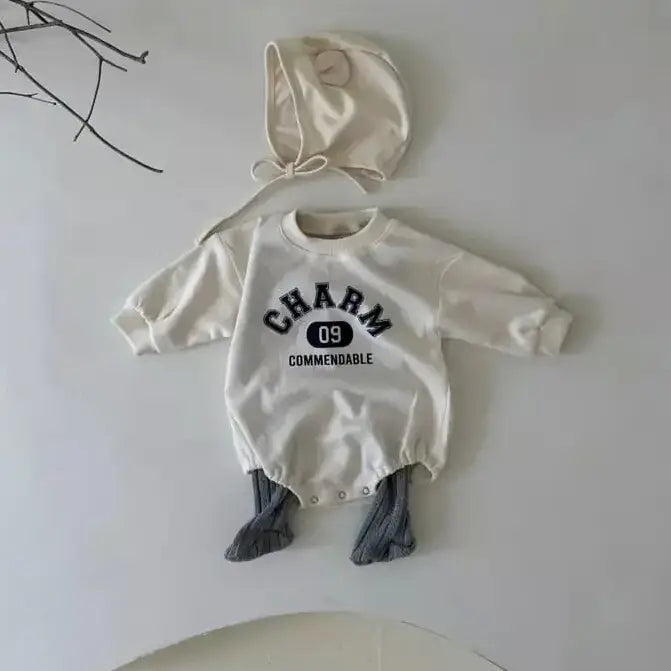 "CHARM" Long-Sleeved Onesie