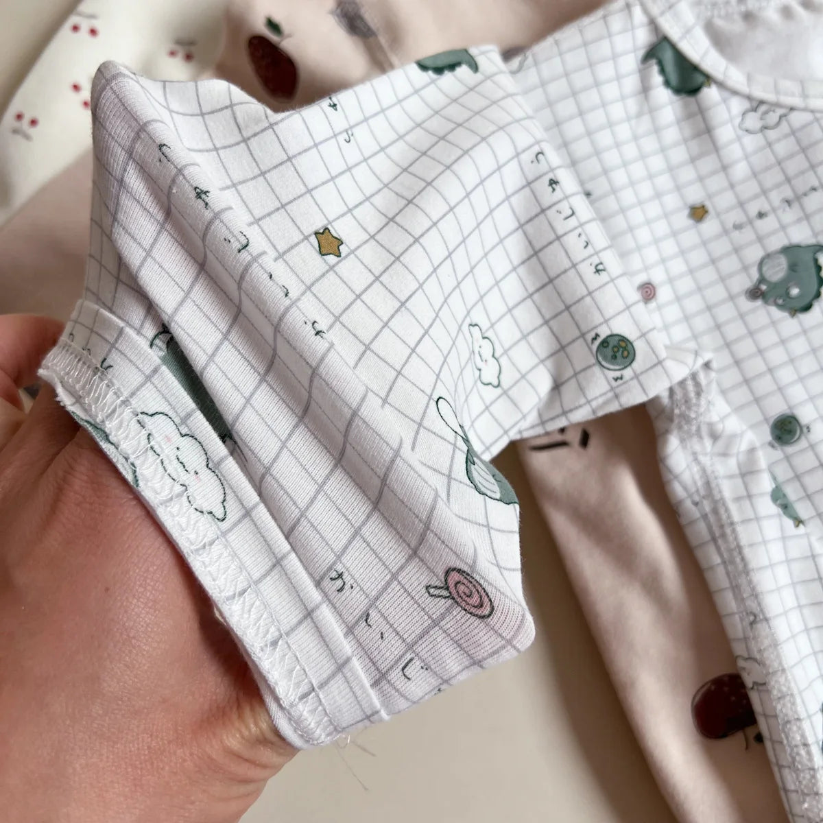 Long Sleeve Cartoon Print Onesie