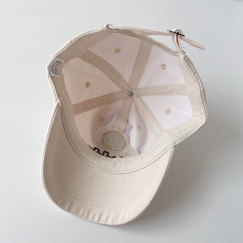 Cute Bear Embroidered Kids Baseball Cap