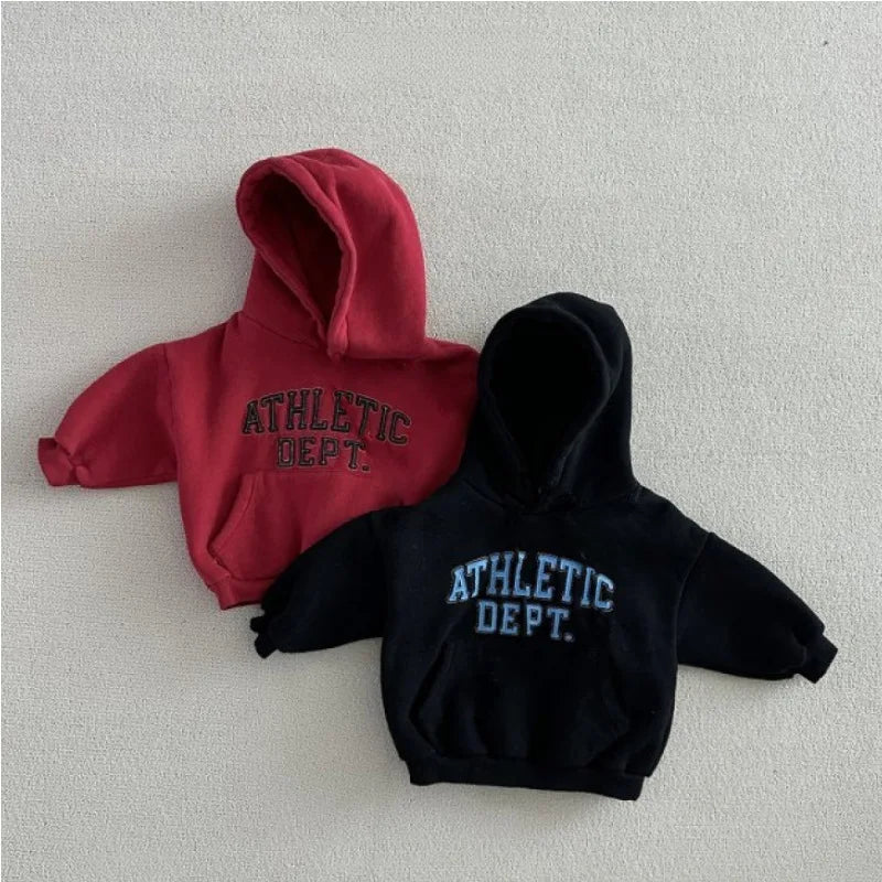 'ATHLETIC DEPT' Children's Fleece Hooded Sweatshirt