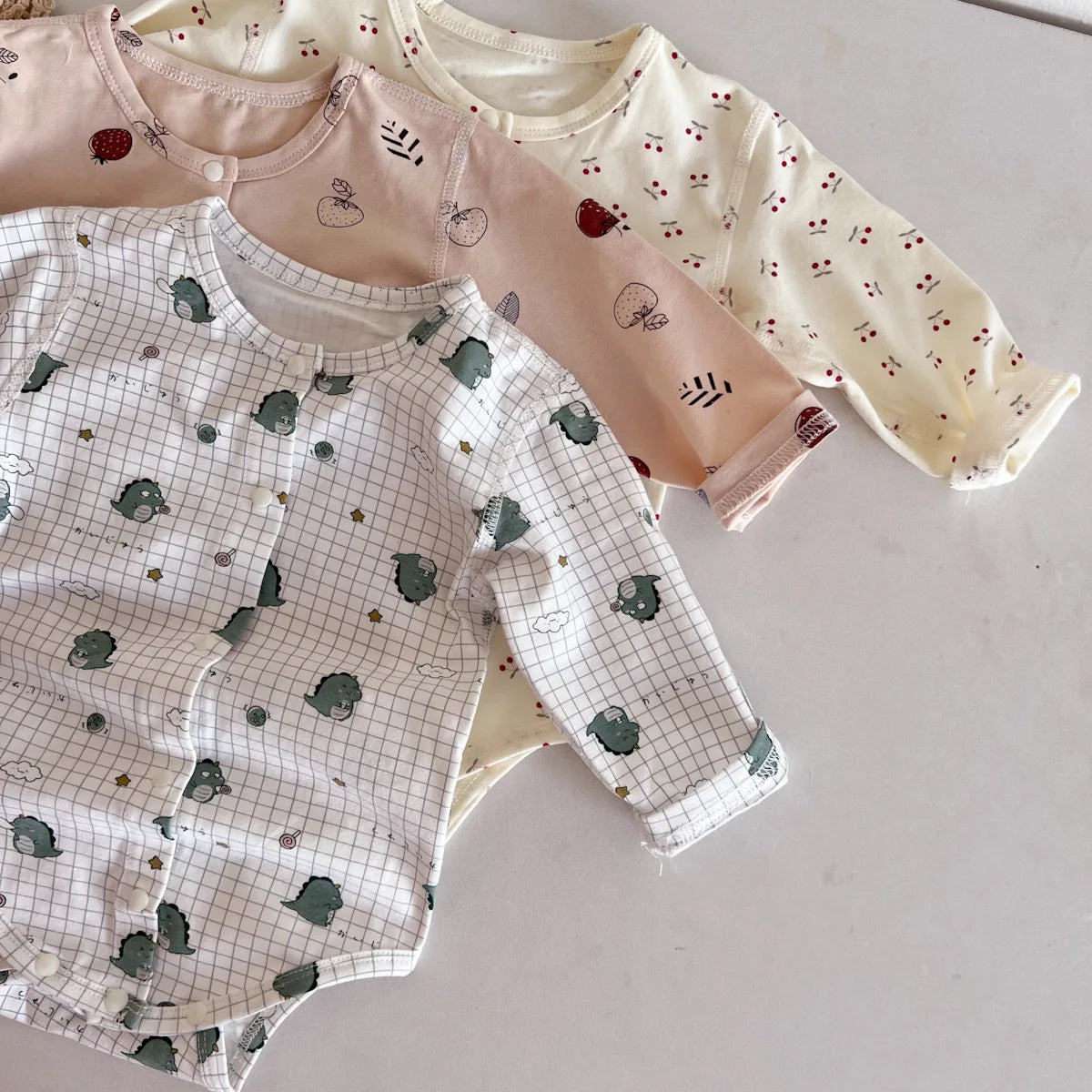 Long Sleeve Cartoon Print Onesie
