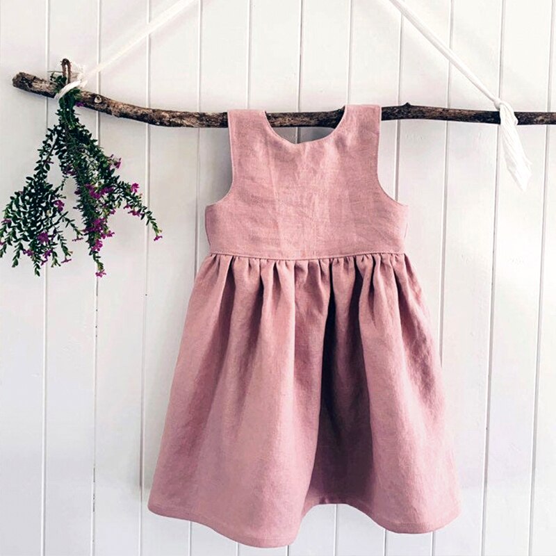 V-Neck Back Sleeveless Dress
