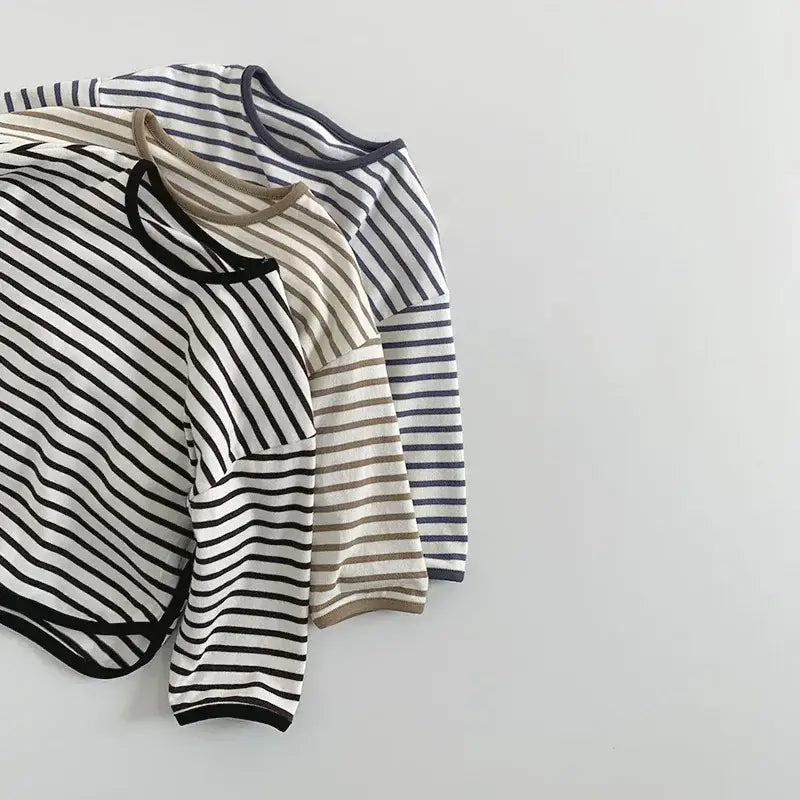 Striped Long-Sleeved Boys' Tee