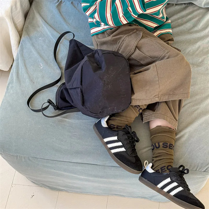 Unisex Solid Cargo Pants