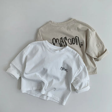 'Maroon' Long-Sleeve Cotton Tee