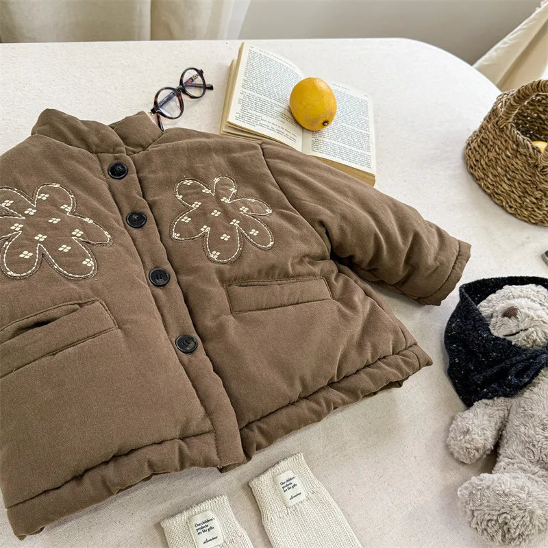 Floral Pattern Winter Jacket