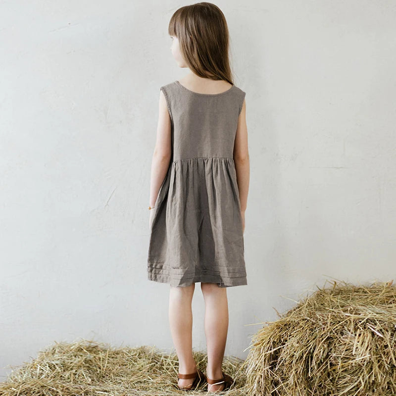 Vintage Pleated A-Line Dress