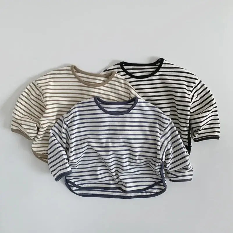 Striped Long-Sleeved Boys' Tee
