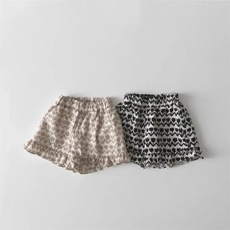 Girls' Floral Sleeveless 2-Piece Set