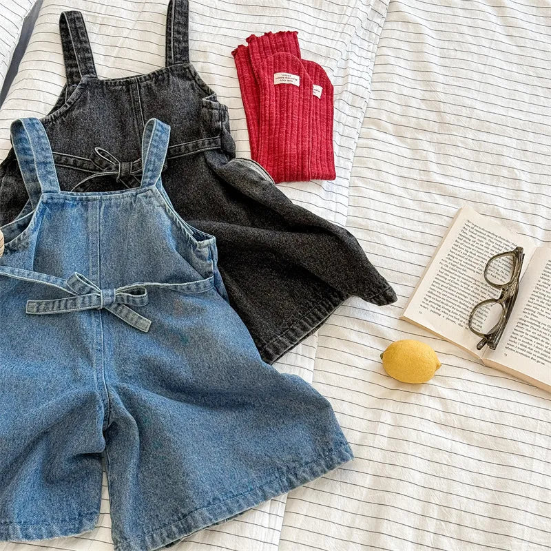 Sleeveless Denim Overalls