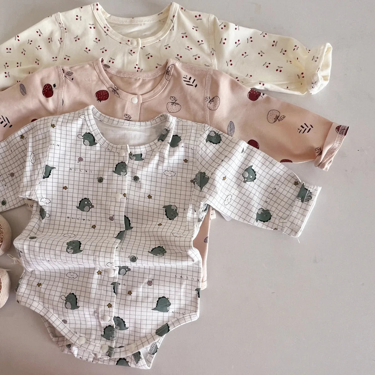 Long Sleeve Cartoon Print Onesie