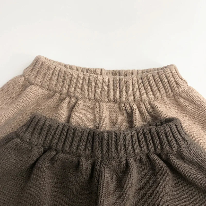 Cartoon Knit Harem Pants