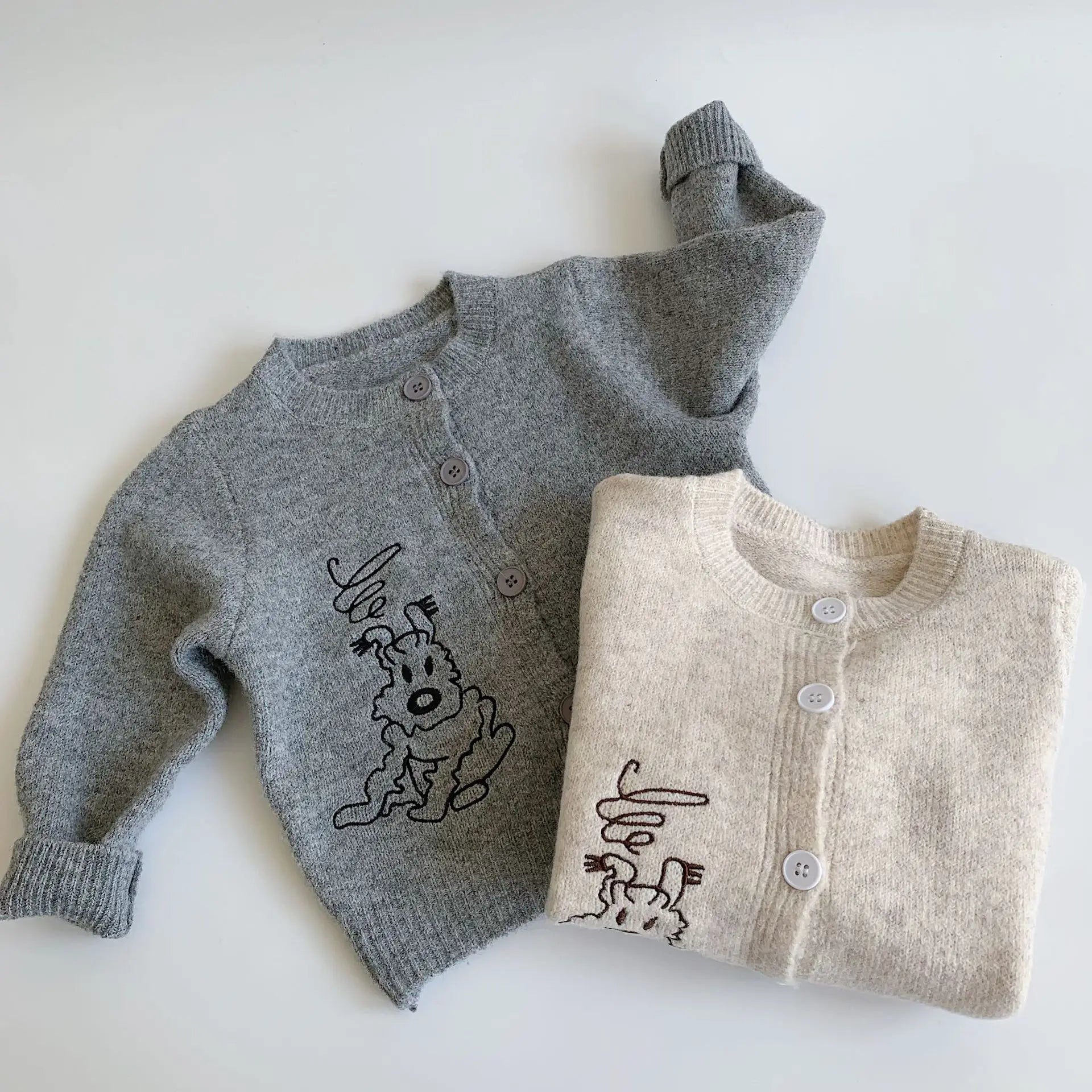 Embroidered Knit Cardigan