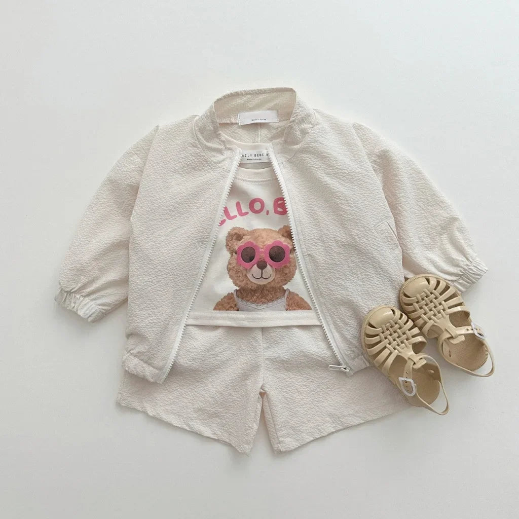 Two-Piece Lightweight Shorts & Jacket Set