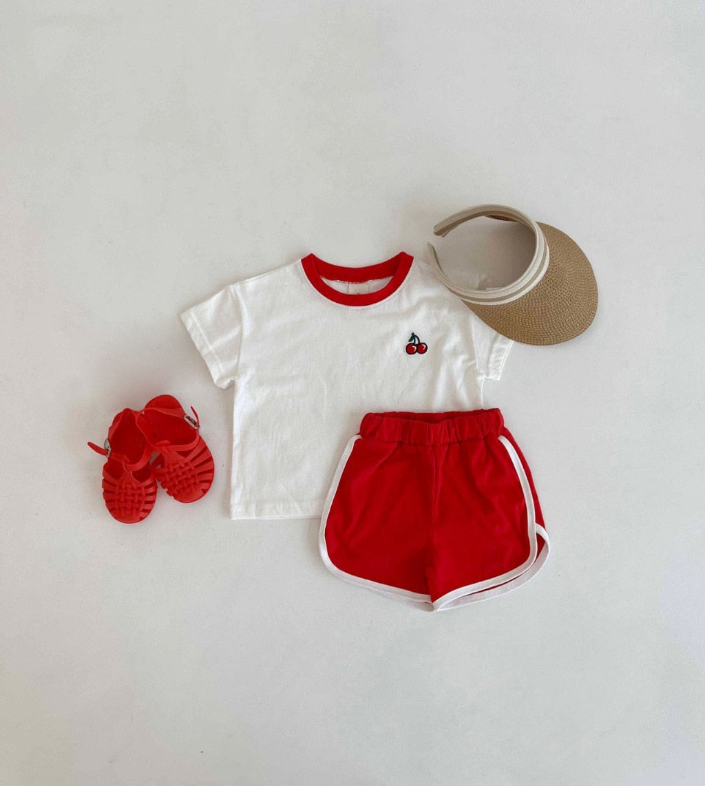 Short Sleeve Tee & Shorts Sports Set