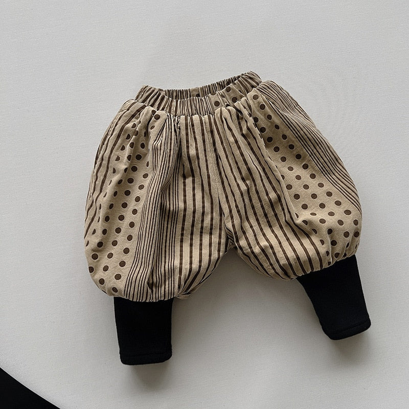 Warm Harem Vintage Print Pants