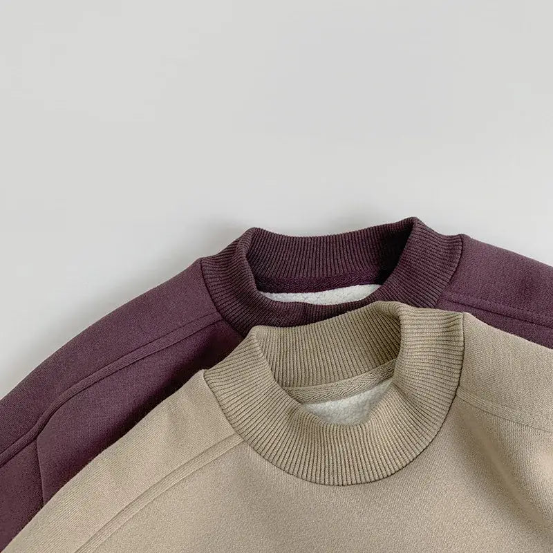 Solid Fleece Sweatshirt